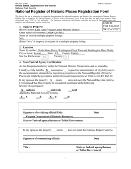 National Register of Historic Places Registration Form