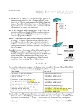 19(A). Router on a Stick Ccnacookbook .C Om