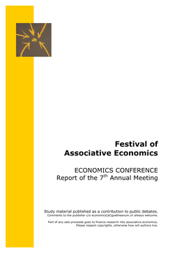 Festival of Associative Economics