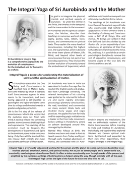 Integral Yoga and Savitri Calibri