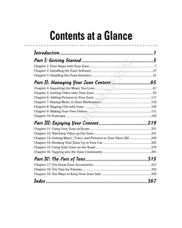 Contents at a Glance