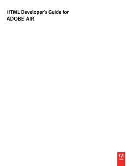 HTML Developer's Guide for Adobe