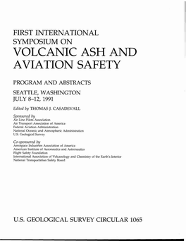 Volcanic Ash and Aviation Safety