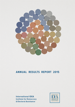 International IDEA Annual Results Report 2015 Overview
