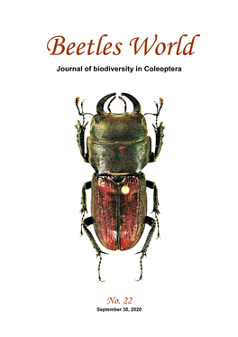 Beetles World No. 22, September 30, 2020 Imprint