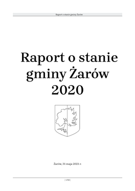 Raport O Stanie Gminy Żarów 2020