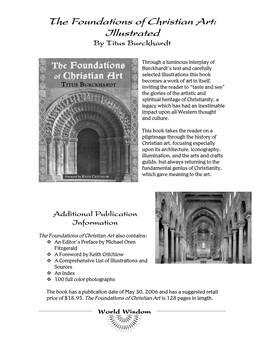 The Foundations of Christian Art: Illustrated by Titus Burckhardt