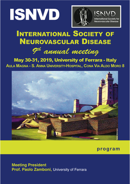 9Th Annual Meeting May 30-31, 2019, University of Ferrara - Italy AULA MAGNA - S