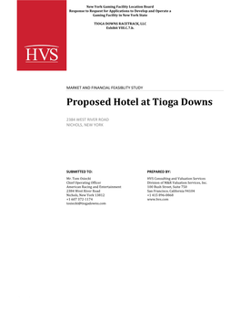 Proposed Hotel at Tioga Downs