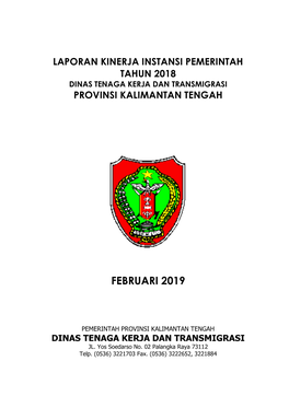 Dinas Tenaga Kerja Dan Transmigrasi Provinsi Kalimantan Tengah