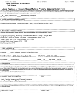 Itional Register of Historic Places Multiple Property