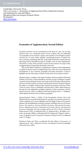 Economics of Agglomeration, Second Edition