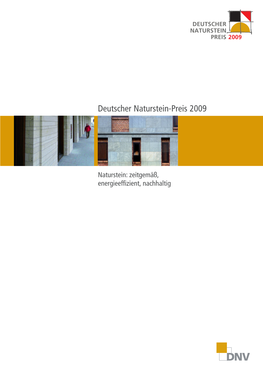 Deutscher Naturstein-Preis 2009