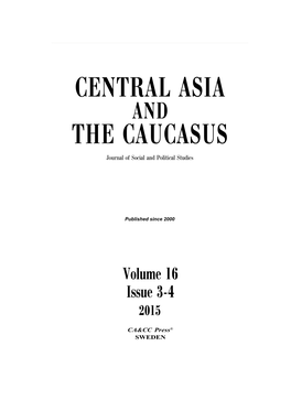 Central Asia the Caucasus