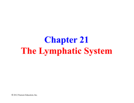 Ch 21-Lymphatic System