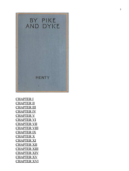 By Pike and Dyke: a Tale of the Rise of the Dutch Republic by G.A