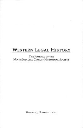 Western Legal History