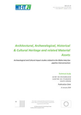 Architectural, Archaeological, Historical & Cultural Heritage And