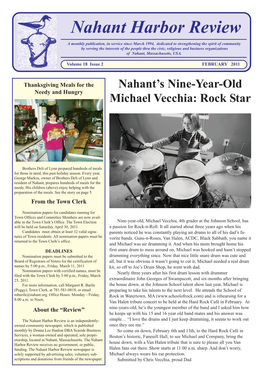 FEBRUARY 2011 • Page 1 Nahant Harbor Review