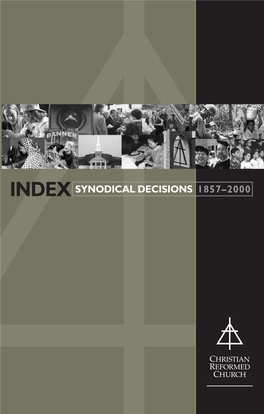 1857-2000 Index of Synodical Decisions