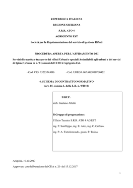 6. Schema Di Contratto Normativo 23-1- 2018