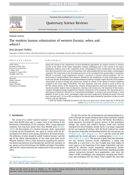 Quaternary Science Reviews Xxx (2014) 1E17