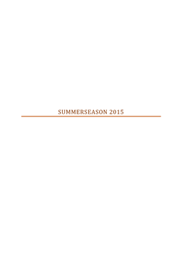 Summerseason 2015