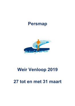 Persmap Weir Venloop 2019 27 Tot En Met 31 Maart