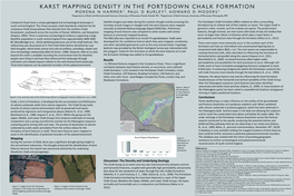 Karst Mapping Density in the Portsdown Chalk Formation