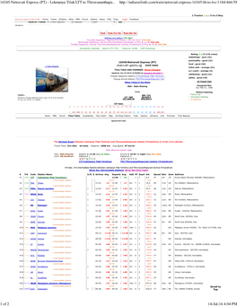 16345/Netravati Express (PT) - Lokmanya Tilak/LTT to Thiruvananthapu