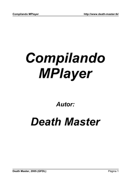 Compilando Mplayer.Pdf