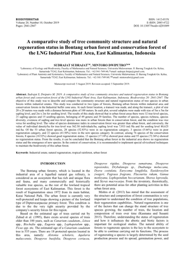 A Comparative Study of Tree Community Structure and Natural