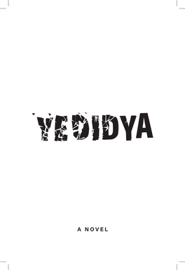 A NOVEL Rabbinic Praise for Yedidya