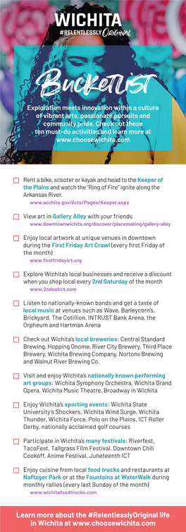 Download the Wichita Bucketlist