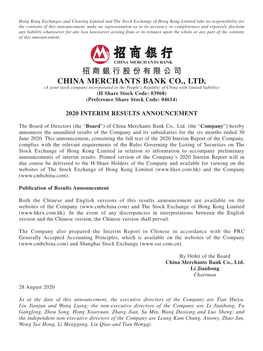 China Merchants Bank Co., Ltd
