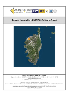 MONCALE (Haute-Corse)