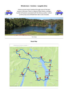 Windermere - Coniston - Langdale Drive