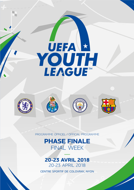 2018 UEFA Youth League Final Tournament Programme