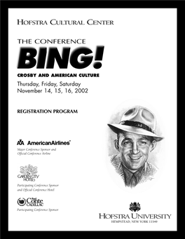 Bing Crosby Conference Major Sponsor and Official Conference Airline