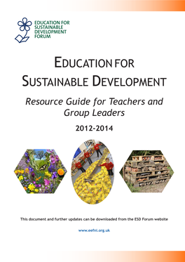 Educationfor Sustainable Development
