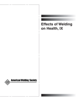 Effects of Welding on Health IX