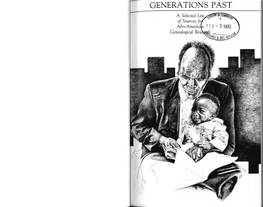 Generations Past: a Selected List of Sources for Afro-American