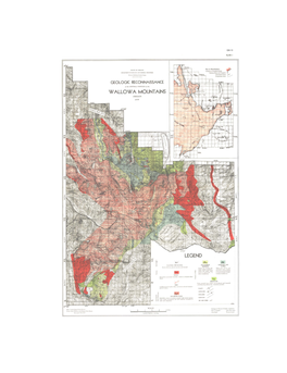 Geologic Quadrangle Map QM-10, Geologic Reconnaissance of the Central Portion on the Wallowa Mountains, Oregon
