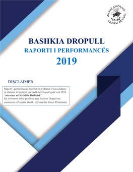 Bashkia Dropull Raporti I Performancës 2019