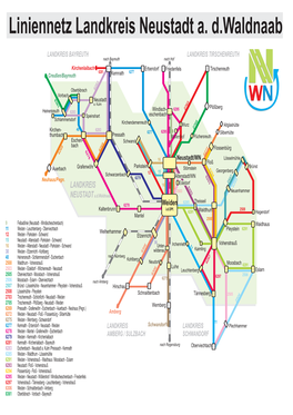 Liniennetz Landkreis Neustadt A. D.Waldnaab
