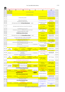 0805NCNBC Time Schedule E (2008.3.25)