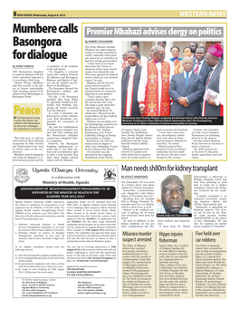 Mumbere Calls Basongora for Dialogue