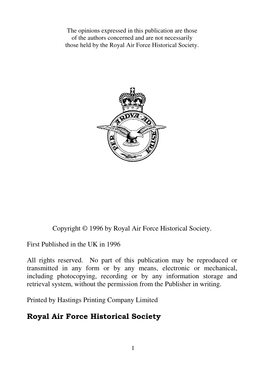 Royal Air Force Historical Society