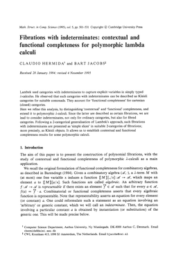 Fibrations with Indeterminates: Contextual and Functional Completeness for Polymorphic Lambda Calculi