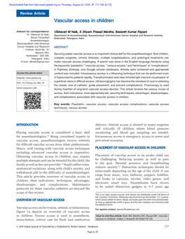 Vascular Access in Children